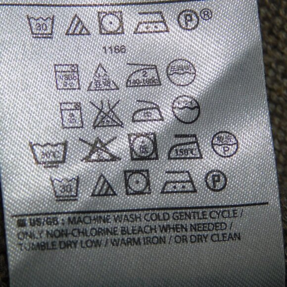 Banana Republic Mens L Tan Light Brown Button Turtle neck Military Style Sweater - Picture 7 of 12